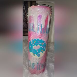 Donut Tumbler With Sprinkles 🍩🩷